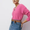 Promod Cardigan torsadé Femme - Rose Best
