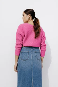 Promod Cardigan torsadé Femme - Rose Best