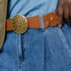 Promod Ceinture à large boucle Femme - Camel Clearance