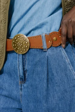 Promod Ceinture à large boucle Femme - Camel Clearance