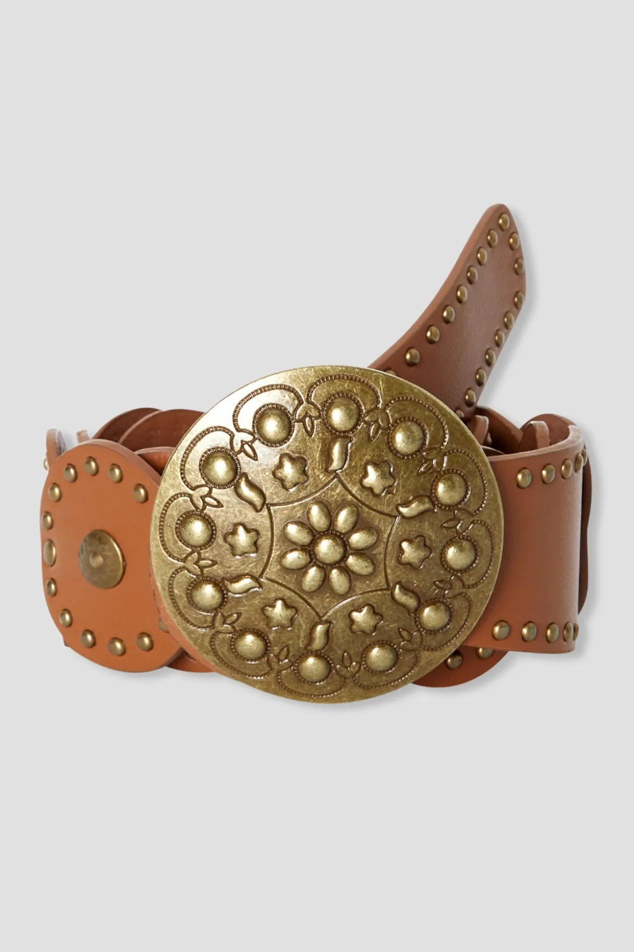 Promod Ceinture à large boucle Femme - Camel Clearance