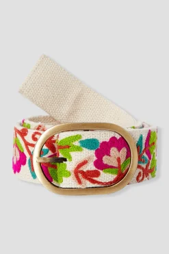 Promod Ceinture brodée Femme - Imprimé multicolore Imprimémulticolore Online