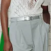 Promod Ceinture effet cuir irisé - Argent New