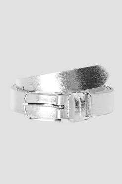 Promod Ceinture effet cuir irisé - Argent New