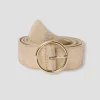 Promod Ceinture en cuir suédé Femme - Coloration dorée Colorationdorée Fashion