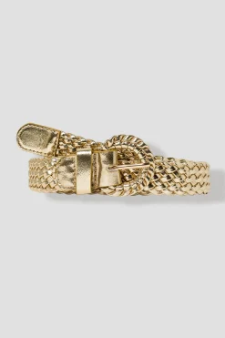 Promod Ceinture tressée dorée Femme - Coloration dorée Colorationdorée Hot