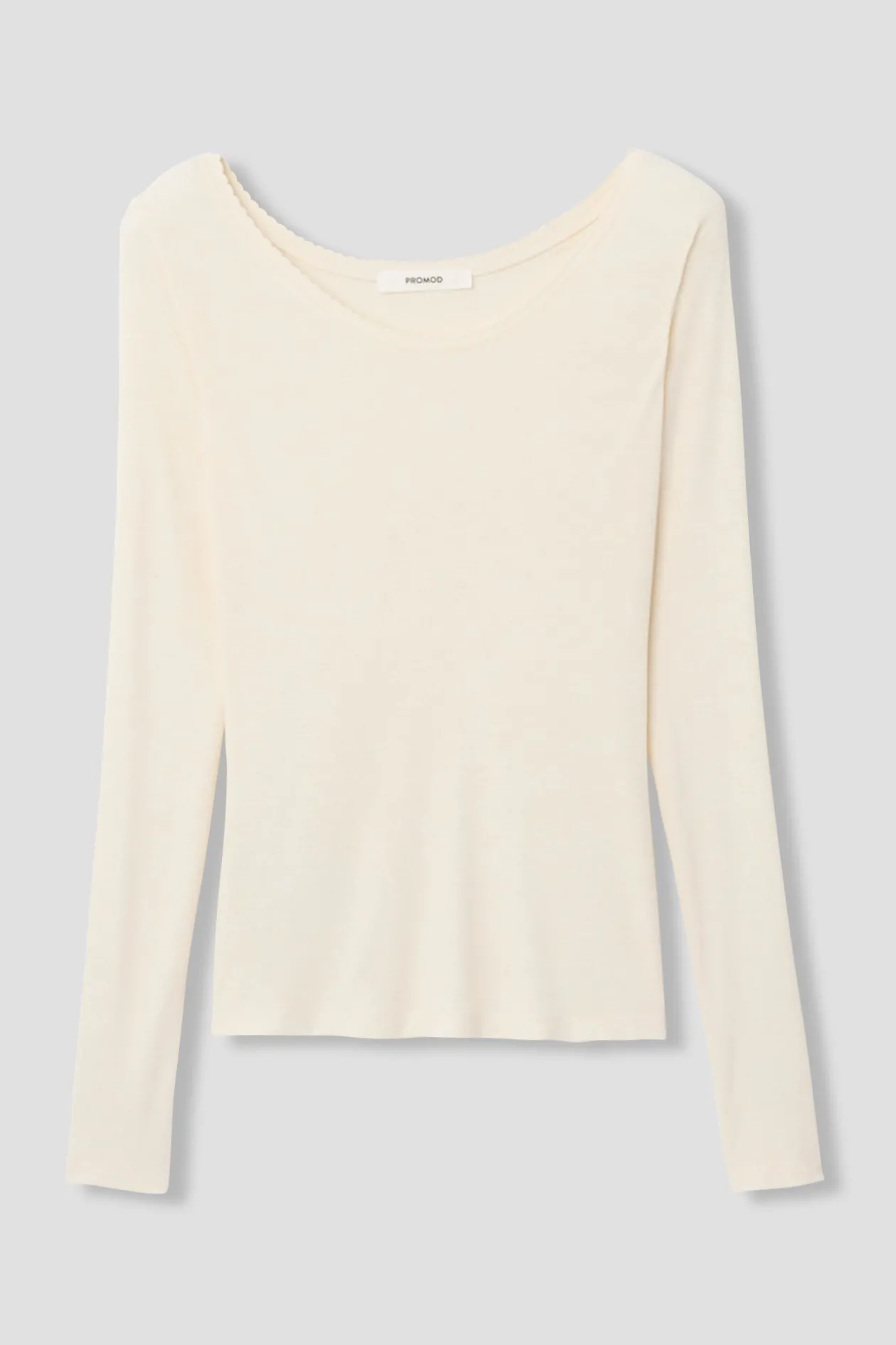 Promod CHALEUREUSEMENT T-shirt - Ecru Best