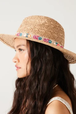 Promod Chapeau de soleil Femme - Beige Fashion