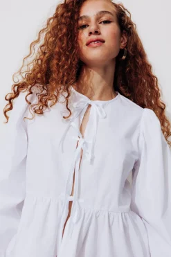 Promod Chemise à nouer Femme - Blanc Sale
