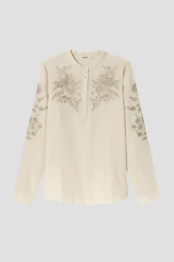 Promod Chemise brodée Femme - Ecru Best