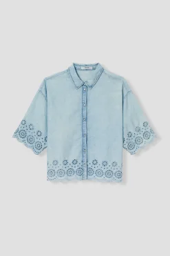 Promod Chemise broderie anglaise - Jean clair Jeanclair Online