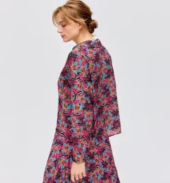Promod Chemisier imprimé Femme - Imprimé bordeaux Imprimébordeaux Cheap