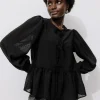 Promod Chemisier plumetis noué Femme - Noir Online