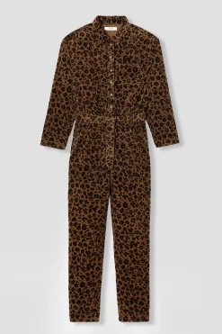 Promod Combinaison en velours léopard - Imprimé caramel Imprimécaramel Shop