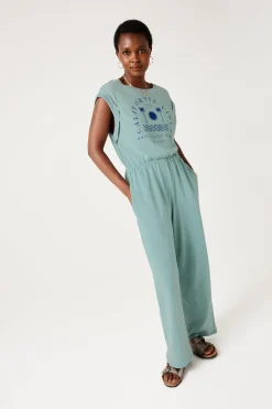 Promod Combinaison-pantalon en jersey - Turquoise Hot