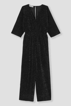 Promod Combi-pantalon à paillettes - Noir Clearance