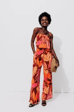 Promod Combi-pantalon imprimée - Imprimé multicolore Imprimémulticolore Flash Sale