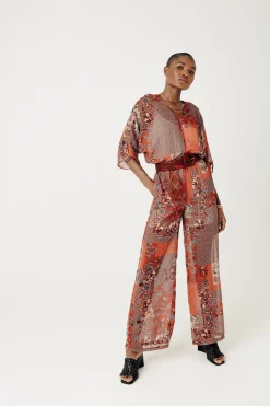 Promod Combi-pantalon imprimée Femme - Imprimé multicolore Imprimémulticolore Sale