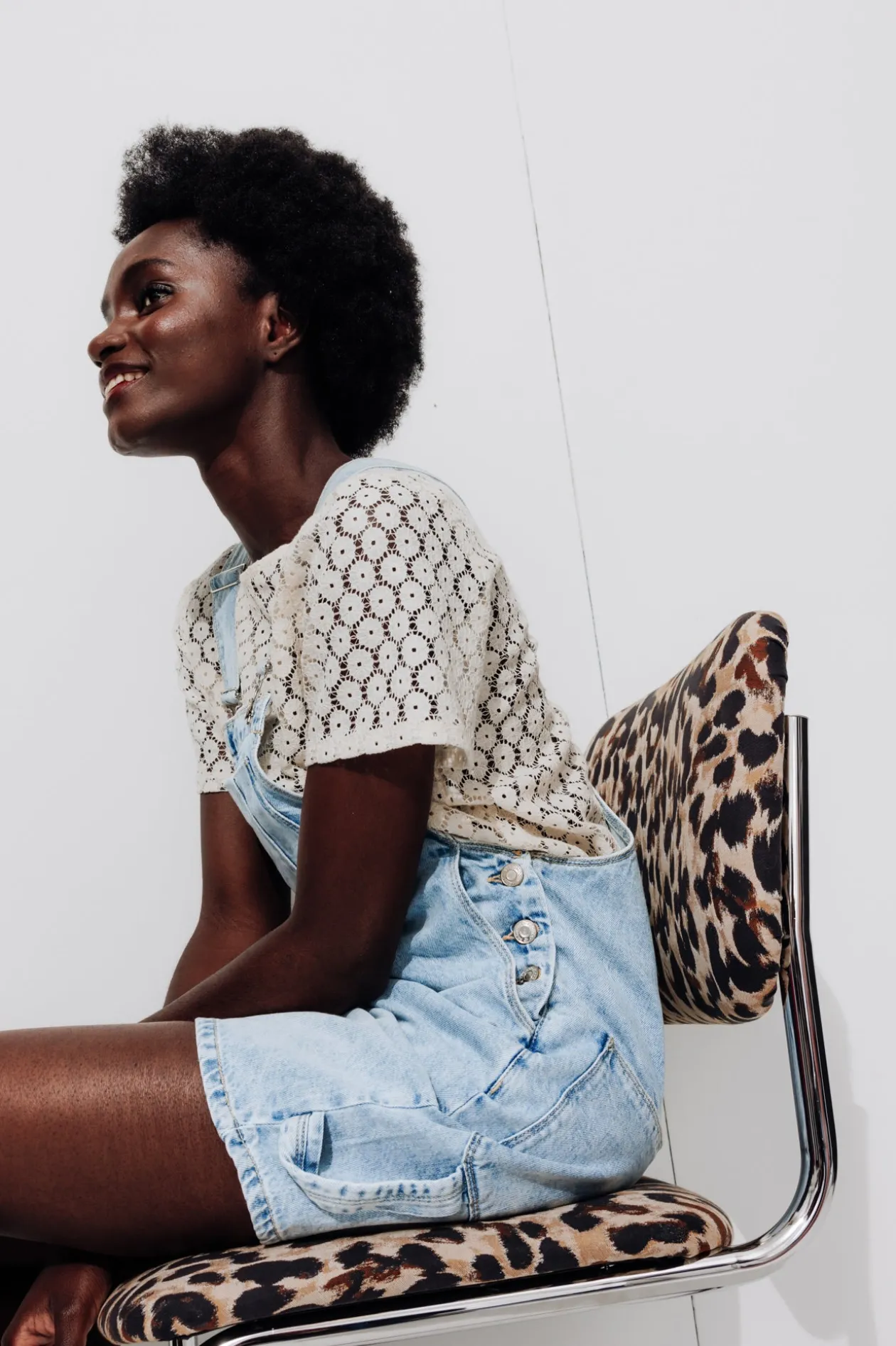 Promod Combi-short en jean Femme - Jean très clair Jeantrèsclair Shop