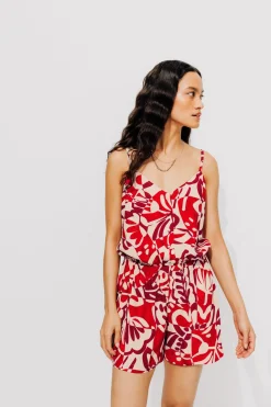 Promod Combishort imprimé Femme - Imprimé écru Impriméécru Clearance