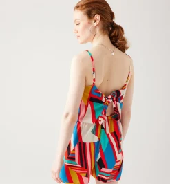 Promod Combishort imprimé Femme - Imprimé multicolore Imprimémulticolore Outlet