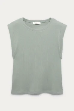 Promod Crop top sans manches Femme - Turquoise Cheap