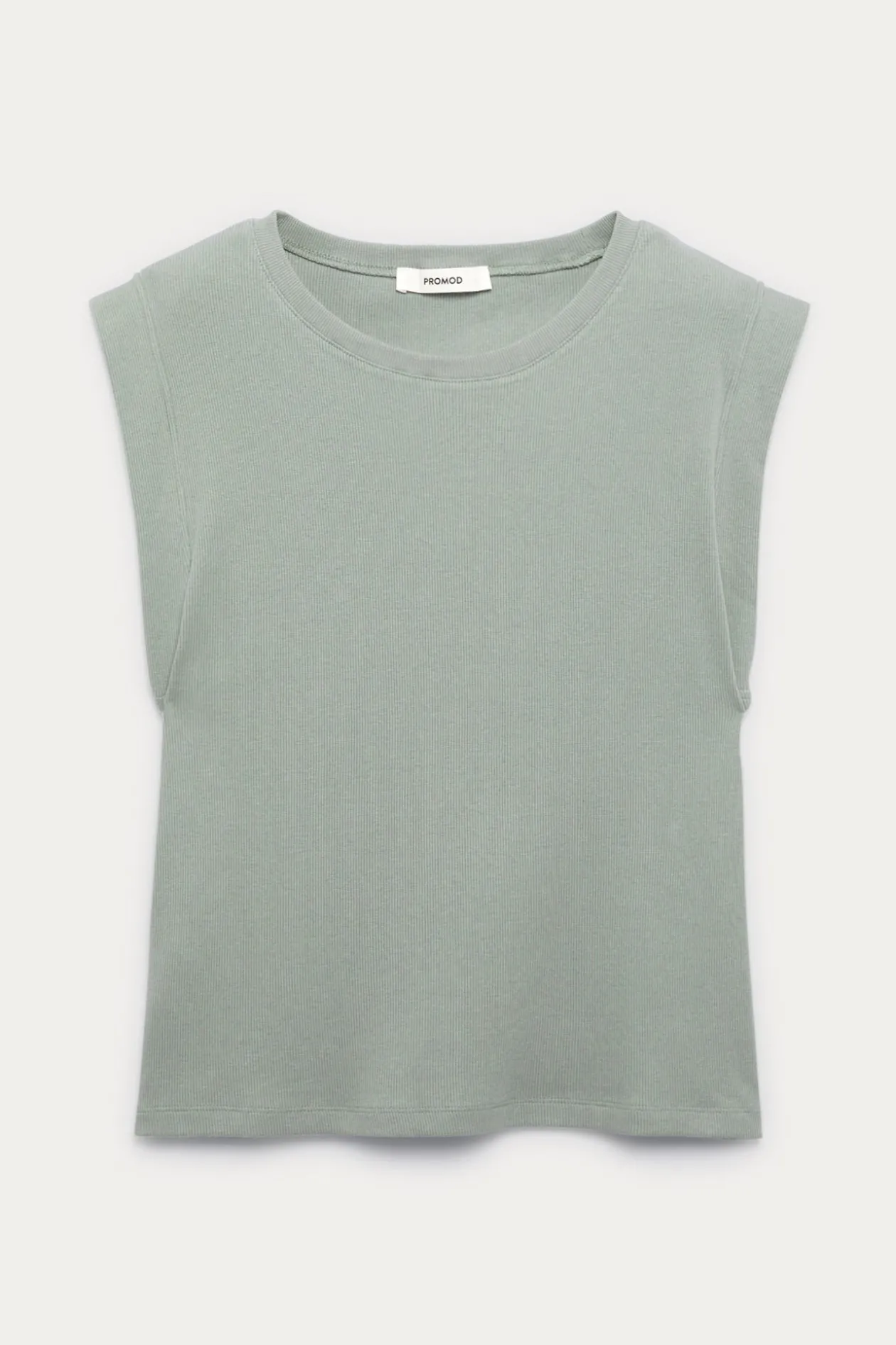 Promod Crop top sans manches Femme - Turquoise Cheap