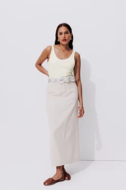 Promod Débardeur côtelé uni Femme - Blanc Cheap