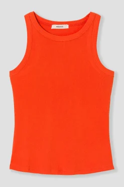 Promod Débardeur côtelé uni Femme - Orange Store