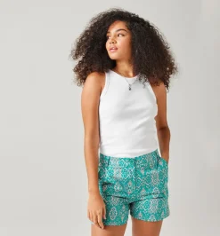 Promod Débardeur en coton côtelé - Blanc Cheap