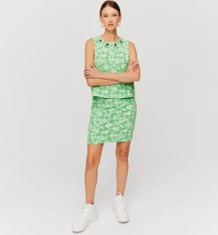 Promod Débardeur en jersey jacquard - Imprimé vert Imprimévert Flash Sale