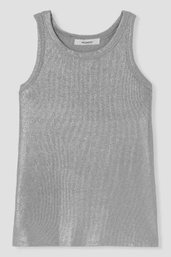 Promod Débardeur pailleté Femme - Gris clair Grisclair Outlet