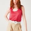 Promod Débardeur satiné uni Femme - Rose Online