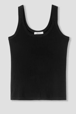 Promod Débardeur uni côtelé Femme - Noir Cheap