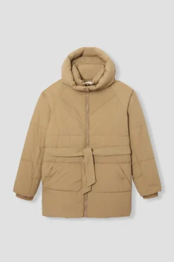 Promod Doudoune longue ceinturée - Camel New