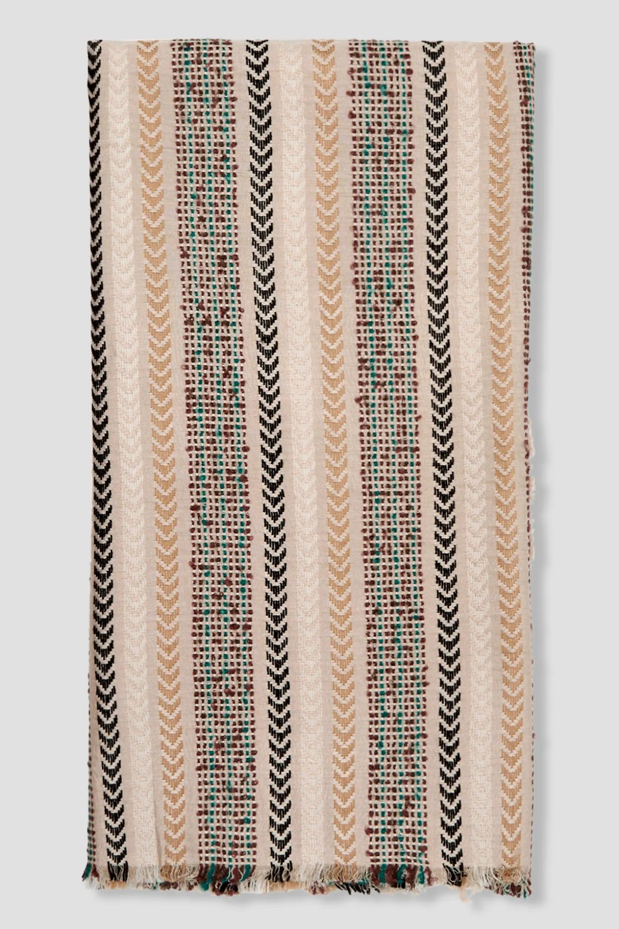 Promod Echarpe tissé folk Femme - Imprimé écru Impriméécru Cheap
