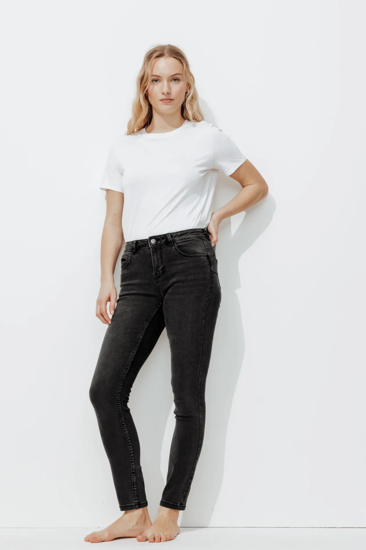 Promod ERNEST jean skinny push up - Jean noir Jeannoir Cheap
