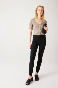 Promod ERNEST jean skinny push up - Noir Discount