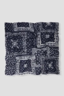 Promod Foulard carré imprimé bandana - Imprimé marine Imprimémarine New