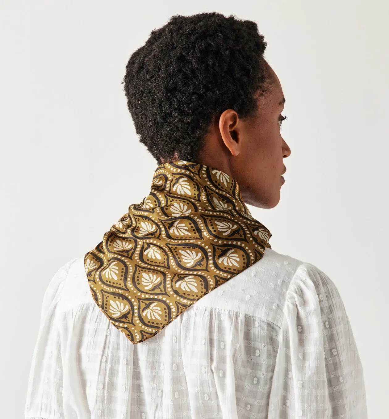 Promod Foulard en soie imprimée - Bronze Outlet