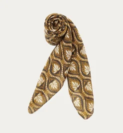 Promod Foulard en soie imprimée - Bronze Outlet