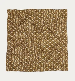 Promod Foulard en soie imprimée - Bronze Outlet