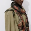 Promod Foulard imprimé irisé Femme - Imprimé noir Impriménoir Hot