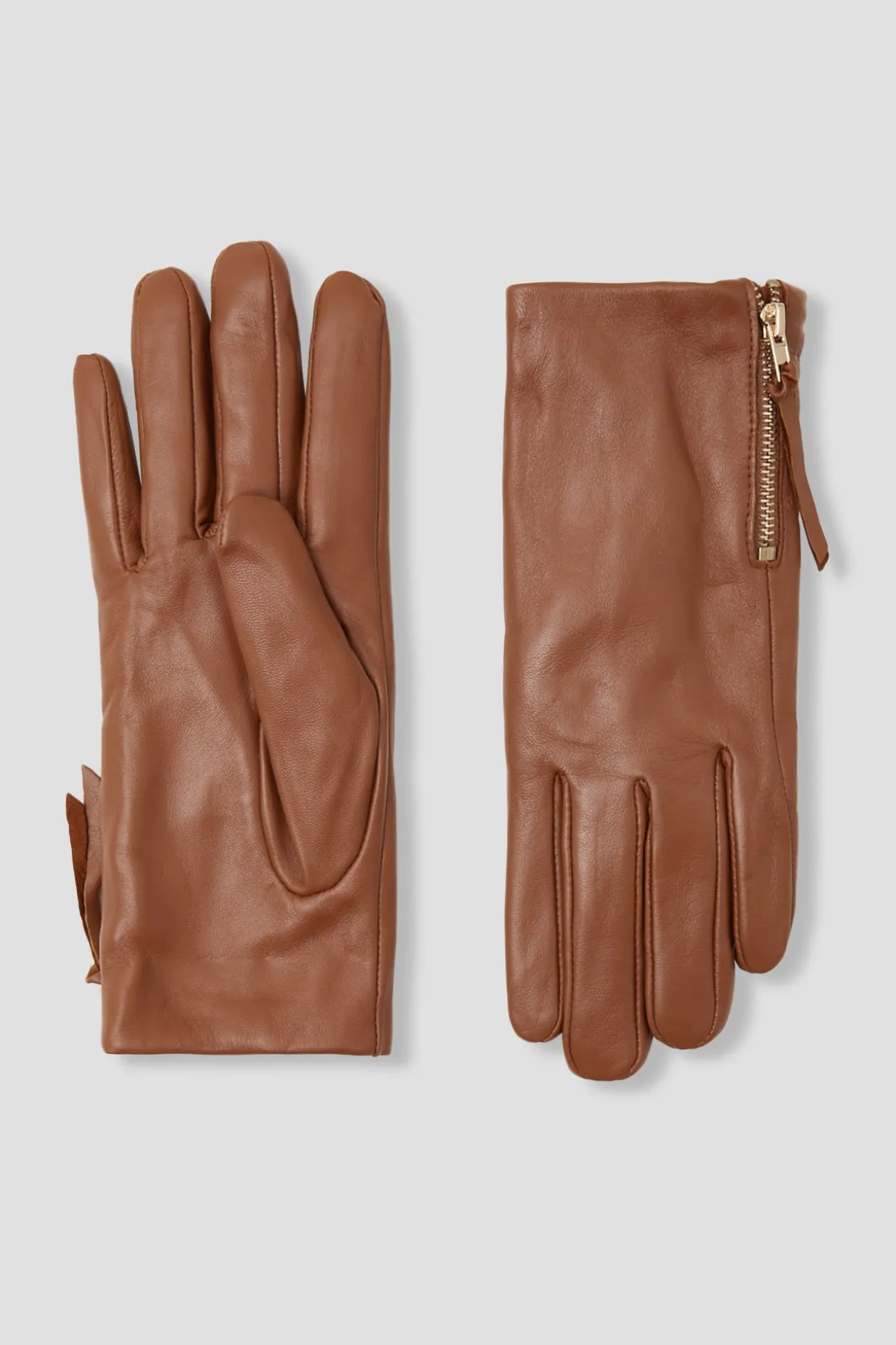 Promod Gants en cuir Femme - Camel Sale