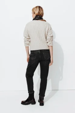 Promod GASTON jean slim cropped Femme - Noir New