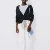 Promod Gilet fin boutonné écoconçu - Marine Fashion