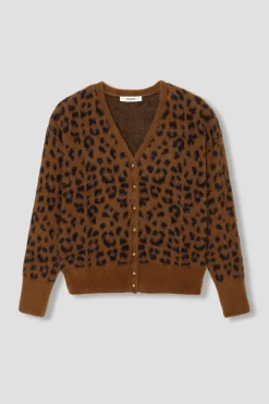 Promod Gilet léopard col V Femme - Imprimé noir Impriménoir Sale