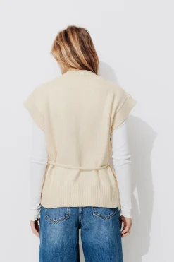 Promod Gilet sans manches Femme - Ecru New