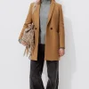 Promod GISELE court manteau en laine - Camel New