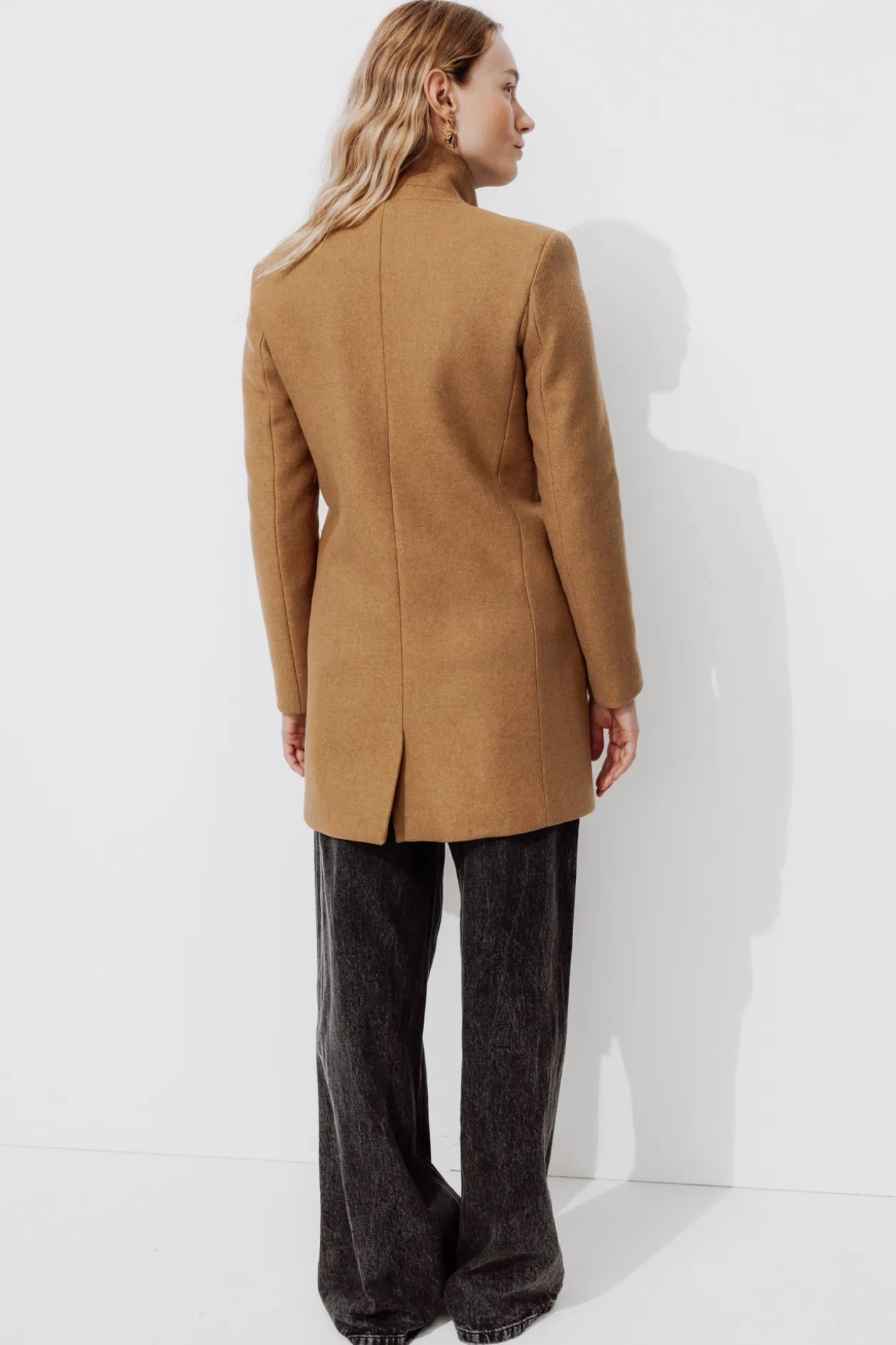 Promod GISELE court manteau en laine - Camel New